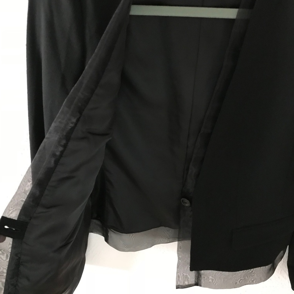 Gap Black Blazer with Tulle Trim - Picture 5 of 5
